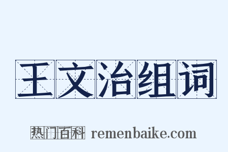 王文治组词是什么意思的图片